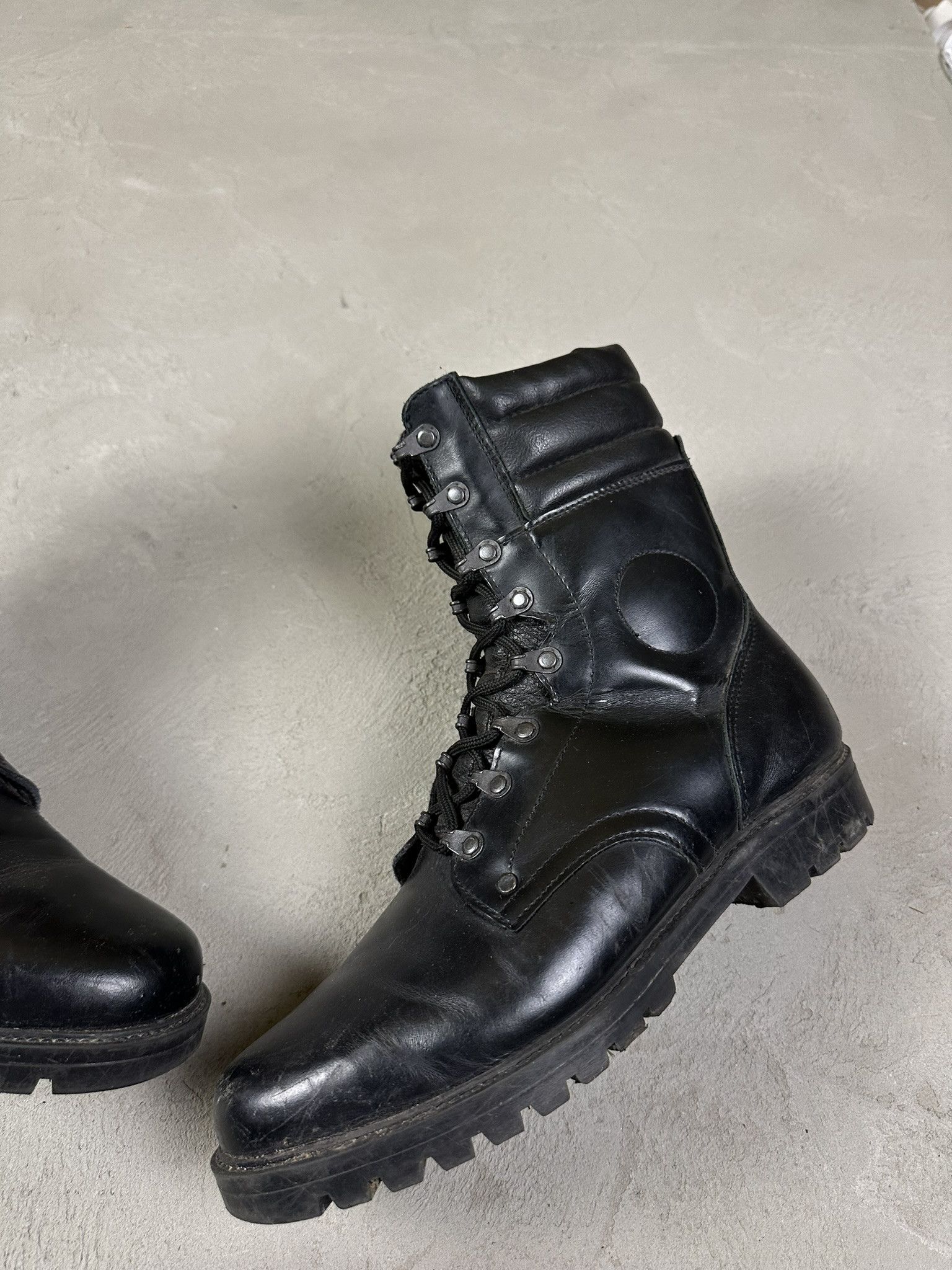 Vintage 90s Vintage Military Combat Leather Boots Size US 9 / EU 42 - 3 Thumbnail