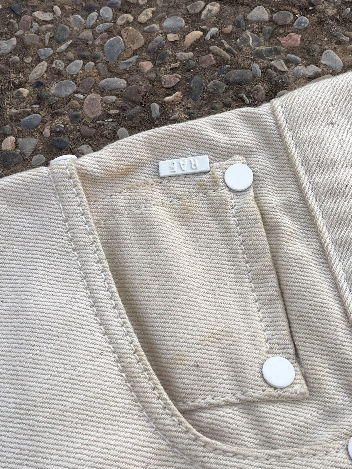 Raf Simons Raf by Raf Simons Off white color jeans Size US 33 - 7 Thumbnail