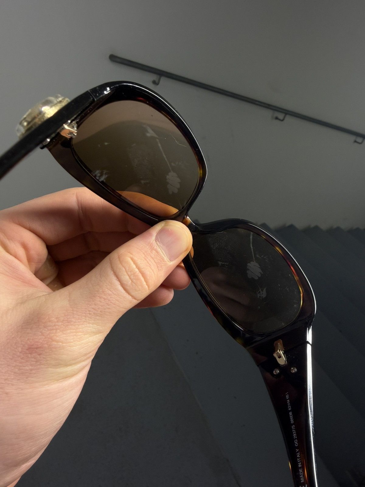 Gucci Gucci GG Logo Leopard Sunglasses Size ONE SIZE - 12 Thumbnail