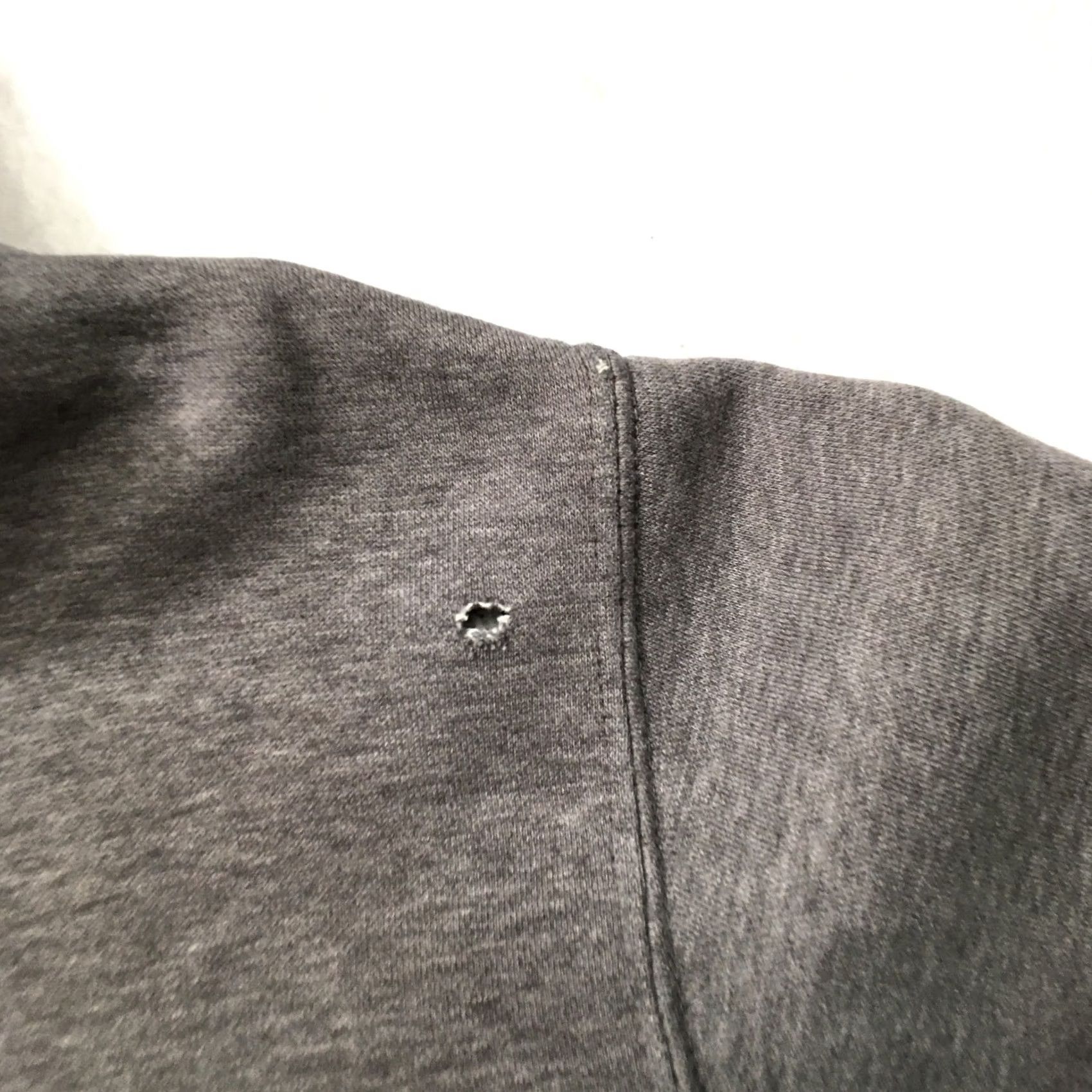 Nike VINTAGE Nike Hoodie Mens Large Center Swoosh Pullover Sweatshirt Cotton Y2K Gray Size US L / EU 52-54 / 3 - 5 Thumbnail