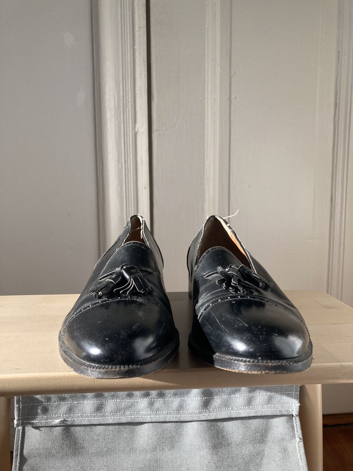 Salvatore Ferragamo Vintage Salvatore Ferragamo Leather Tassel Loafers Size US 9 / EU 42 - 3 Thumbnail