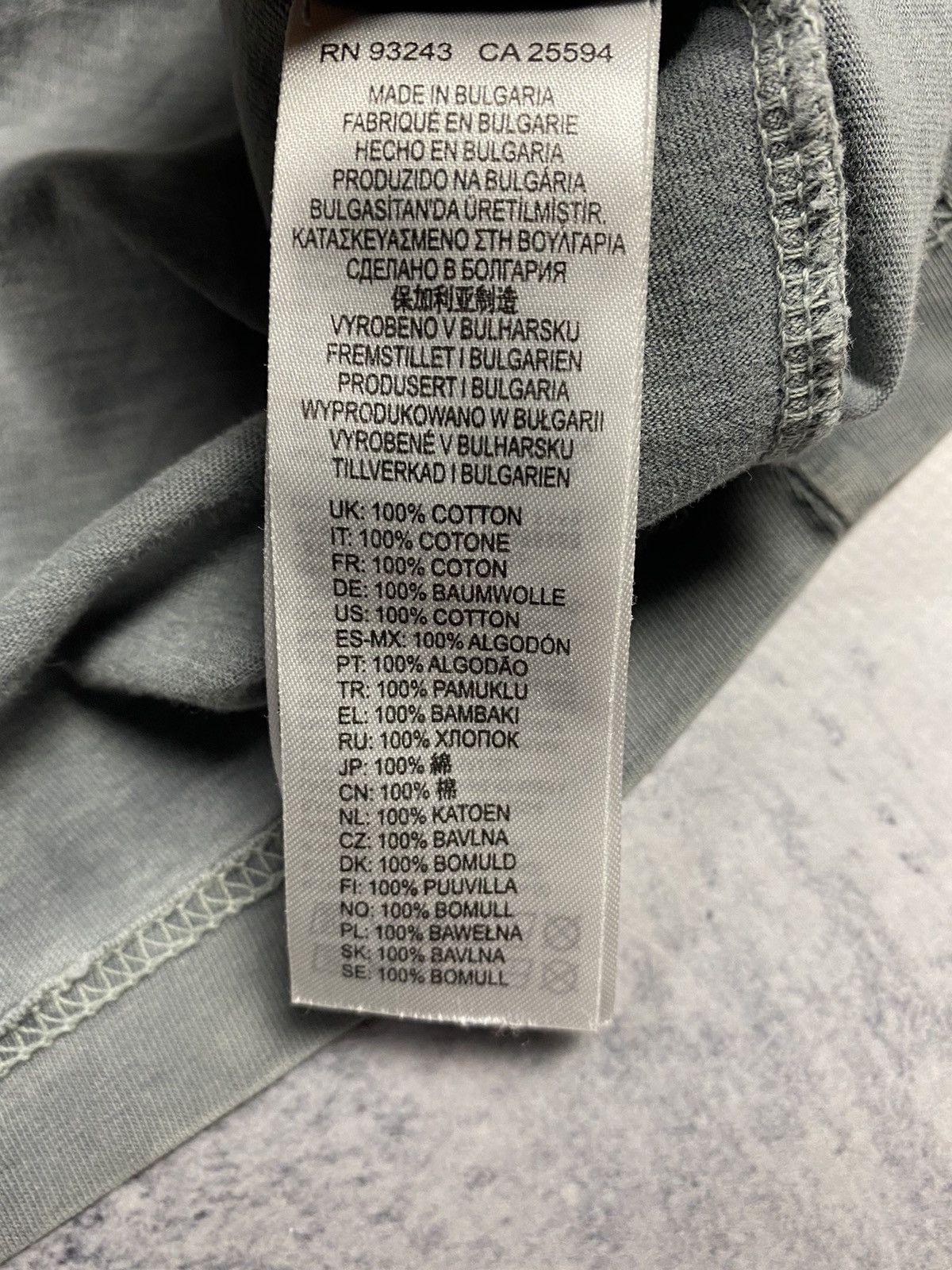 Diesel Diesel Industry Faded Gray Big Logo Avant-garde T Shirt Size US L / EU 52-54 / 3 - 14 Thumbnail