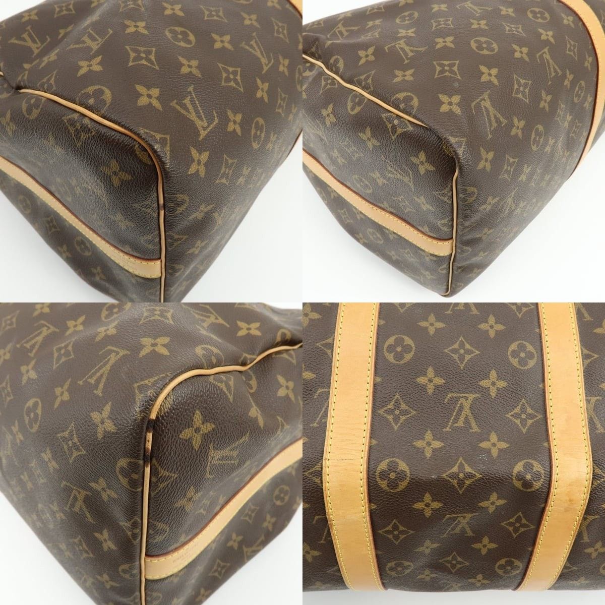 Louis Vuitton Louis Vuitton Monogram Keepall Bandouliere 55 Duffle Bag Size ONE SIZE - 5 Thumbnail