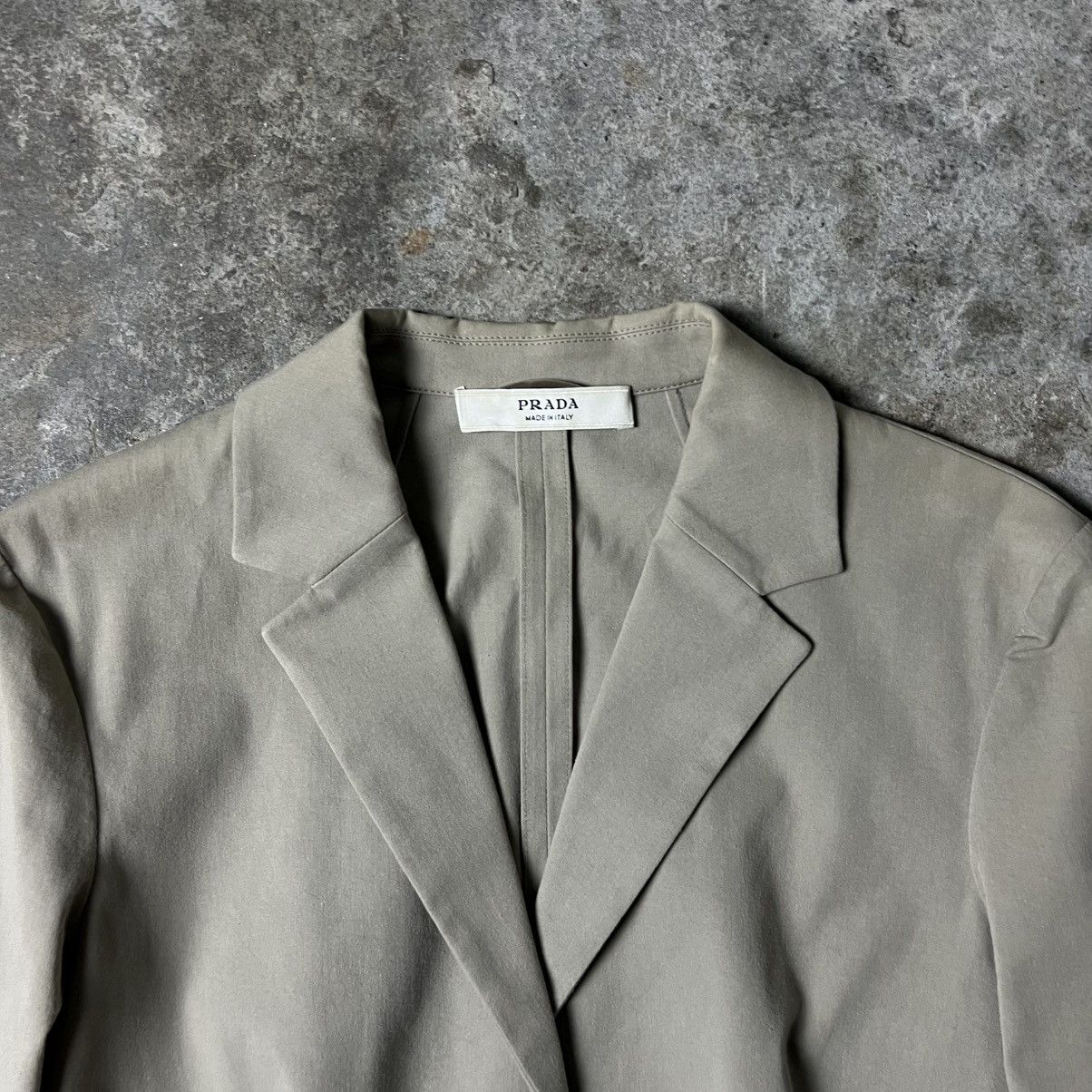 Prada Prada - SS06 - Khaki Tailored Blazer Size M / US 6-8 / IT 42-44 - 8 Thumbnail