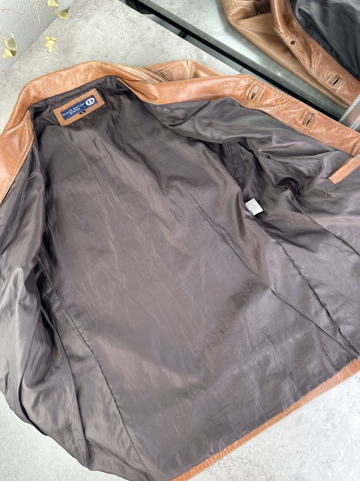 Japanese Brand Vintage Leather Jacket Size US L / EU 52-54 / 3 - 9 Thumbnail
