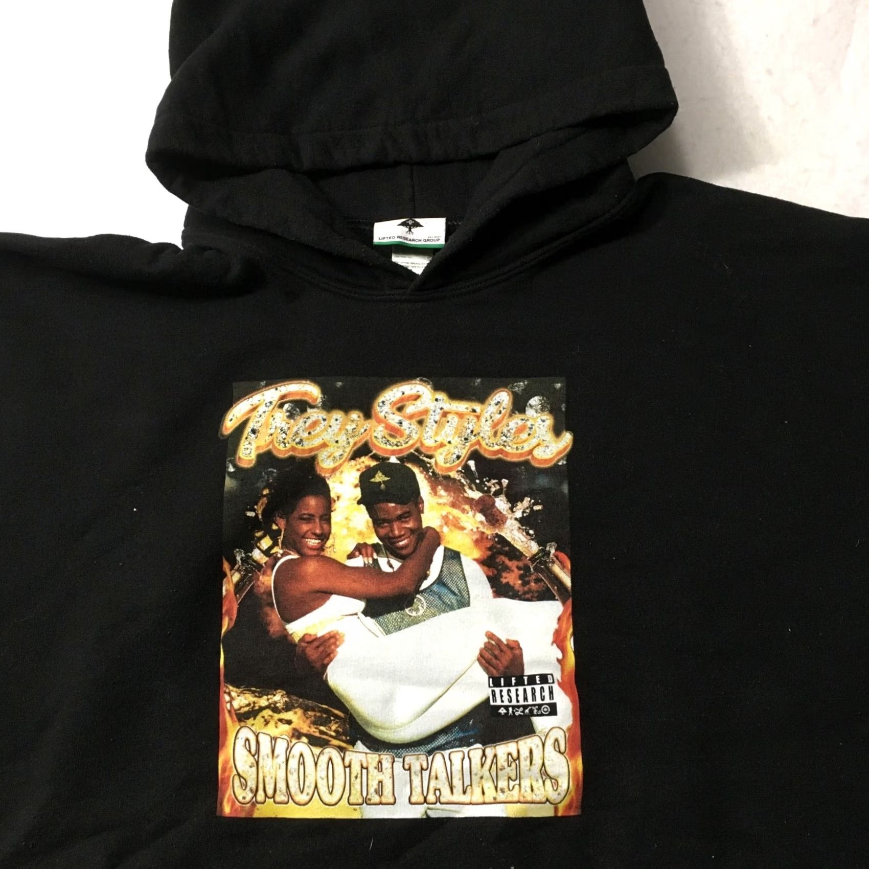 Vintage Lifted Research Hoodie Sweatshirt Black 2XL XXL Mens Hip Hop Size US XXL / EU 58 / 5 - 2 Thumbnail