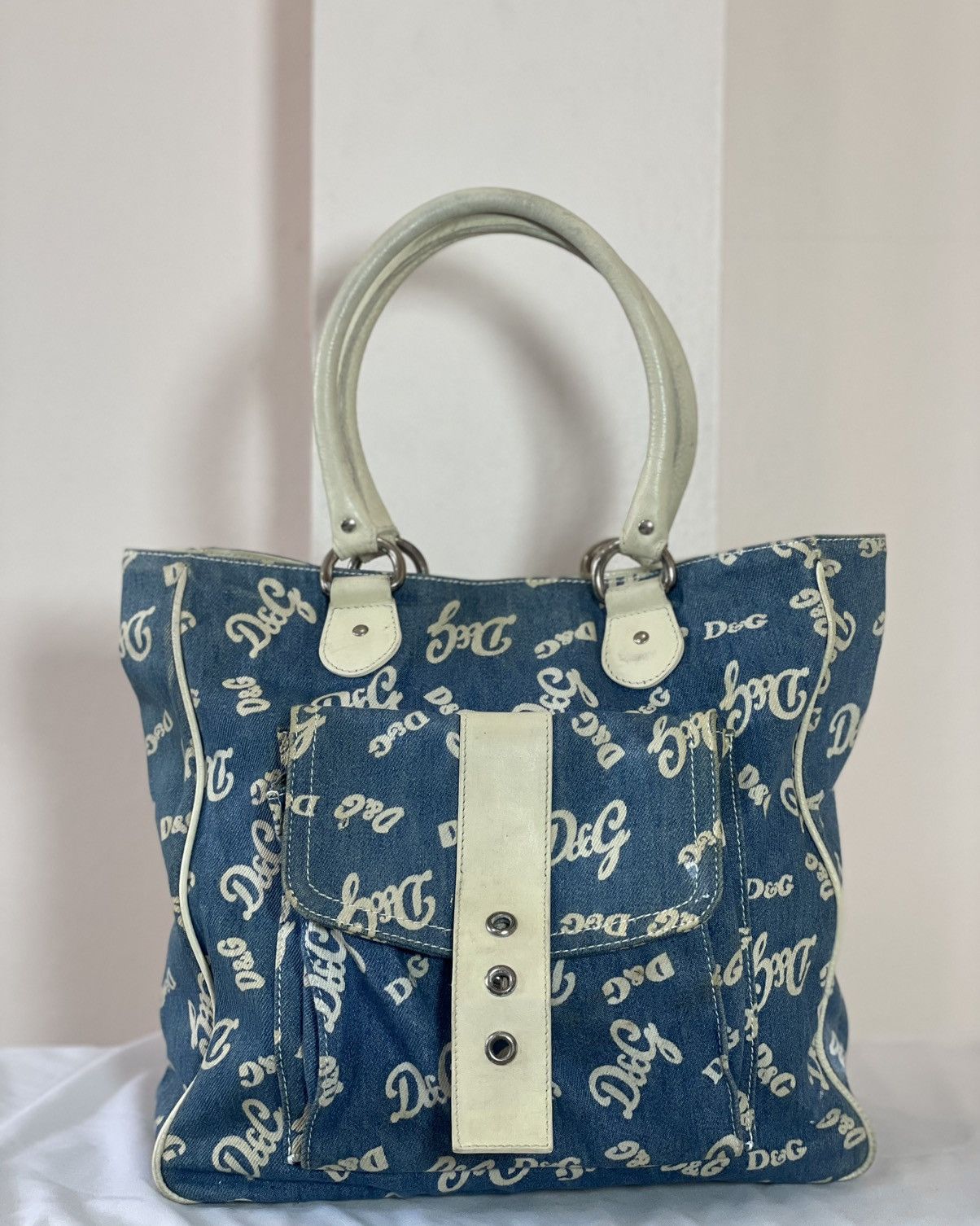 Dolce & Gabbana D&G Tote Bag Denim Size ONE SIZE - 1 Thumbnail