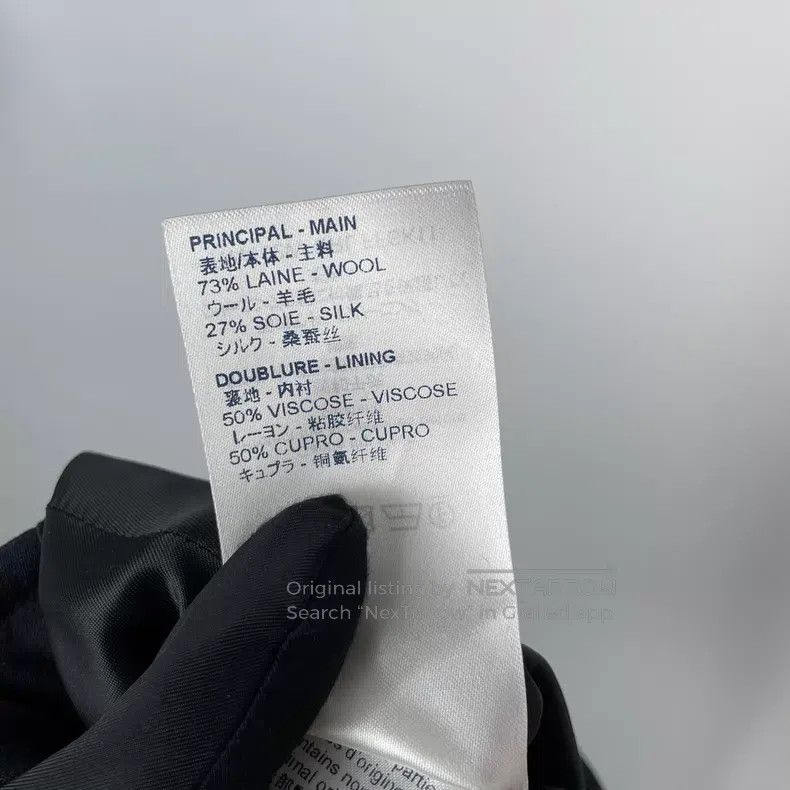 Louis Vuitton Louis Vuitton Black double-breasted gold high-waisted A-li Size 35" - 8 Thumbnail