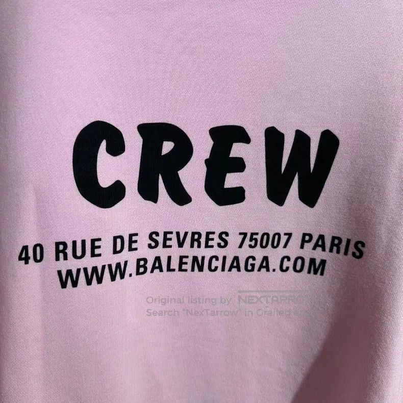 Balenciaga Balenciaga Pink Crew Sweatshirt Size US XS / EU 42 / 0 - 3 Thumbnail