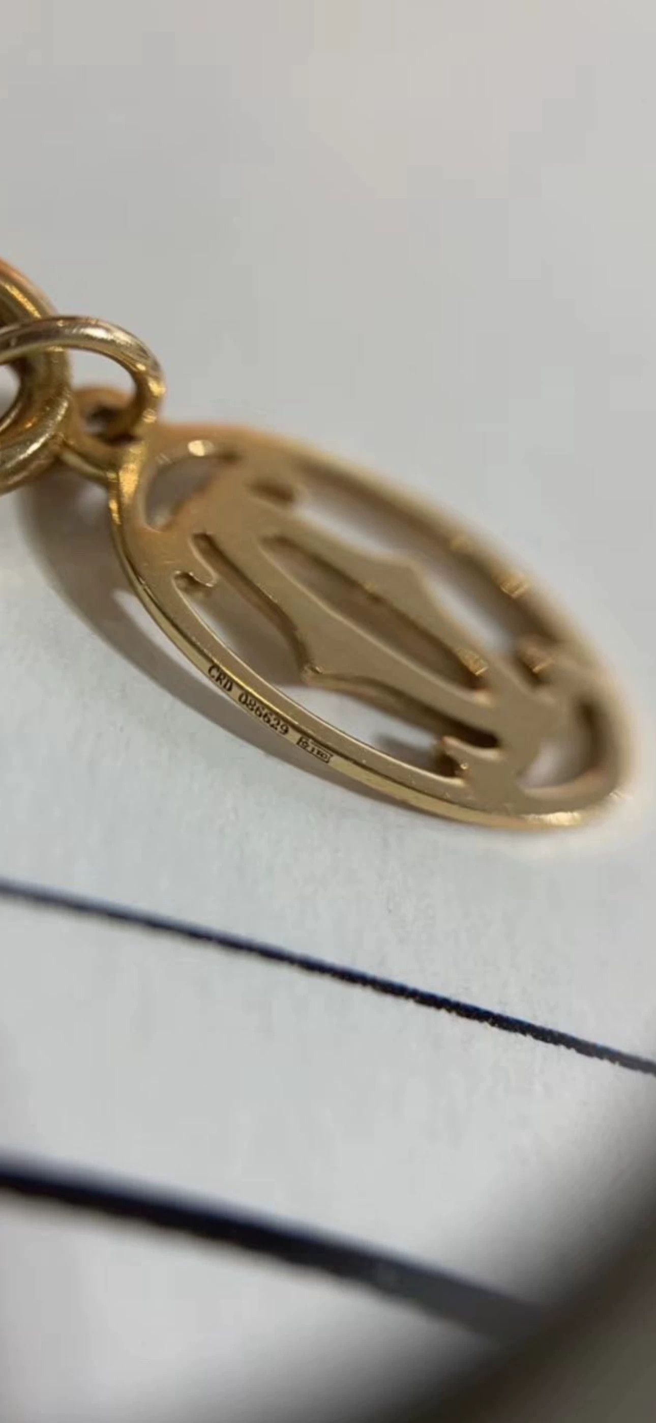 Cartier Cartier 0.18ct diamond necklace rose gold vintage 98 new Size ONE SIZE - 9 Thumbnail