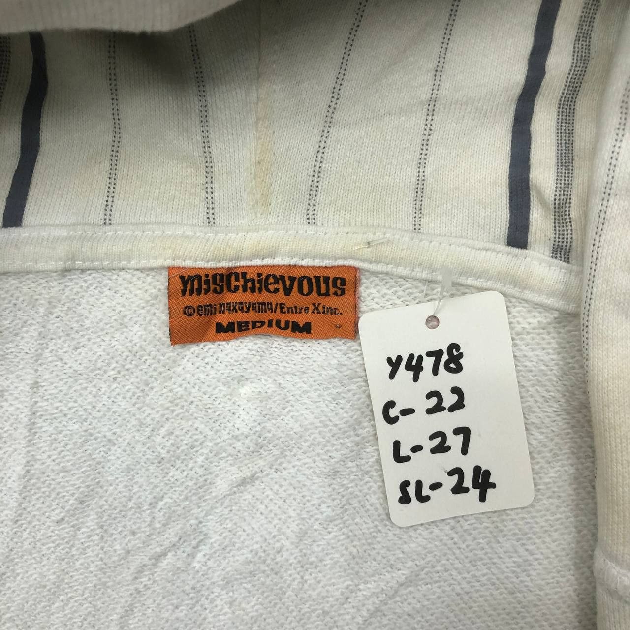 Japanese Brand Y478 MISCHIEVOUS BY MI NAKAYAMA/ENTRE XINC. HOODIE Size US M / EU 48-50 / 2 - 9 Thumbnail