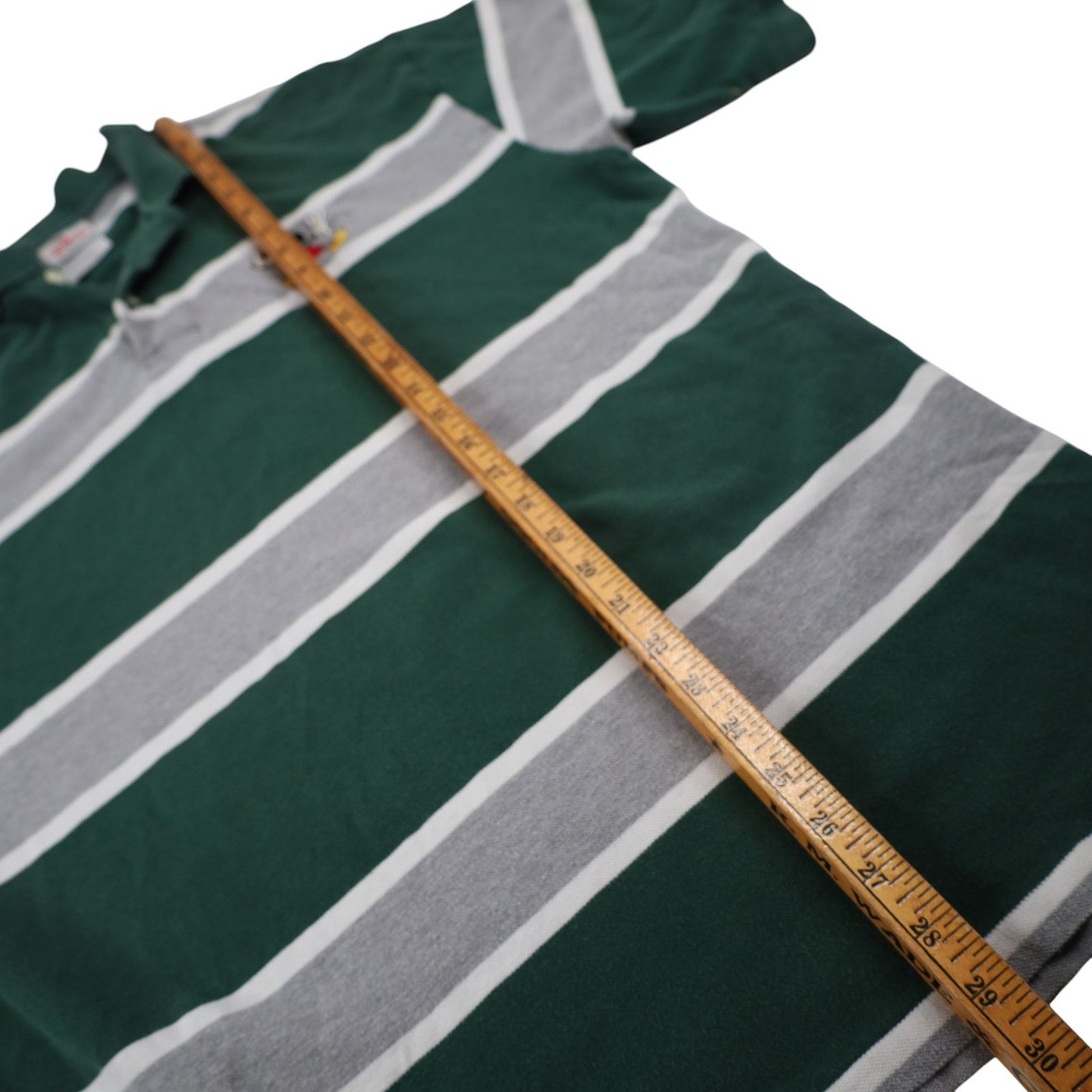 Disney × Vintage Vintage 90s Disney Mickey Varsity Squad Striped Polo Shirt Size US XL / EU 56 / 4 - 8 Thumbnail