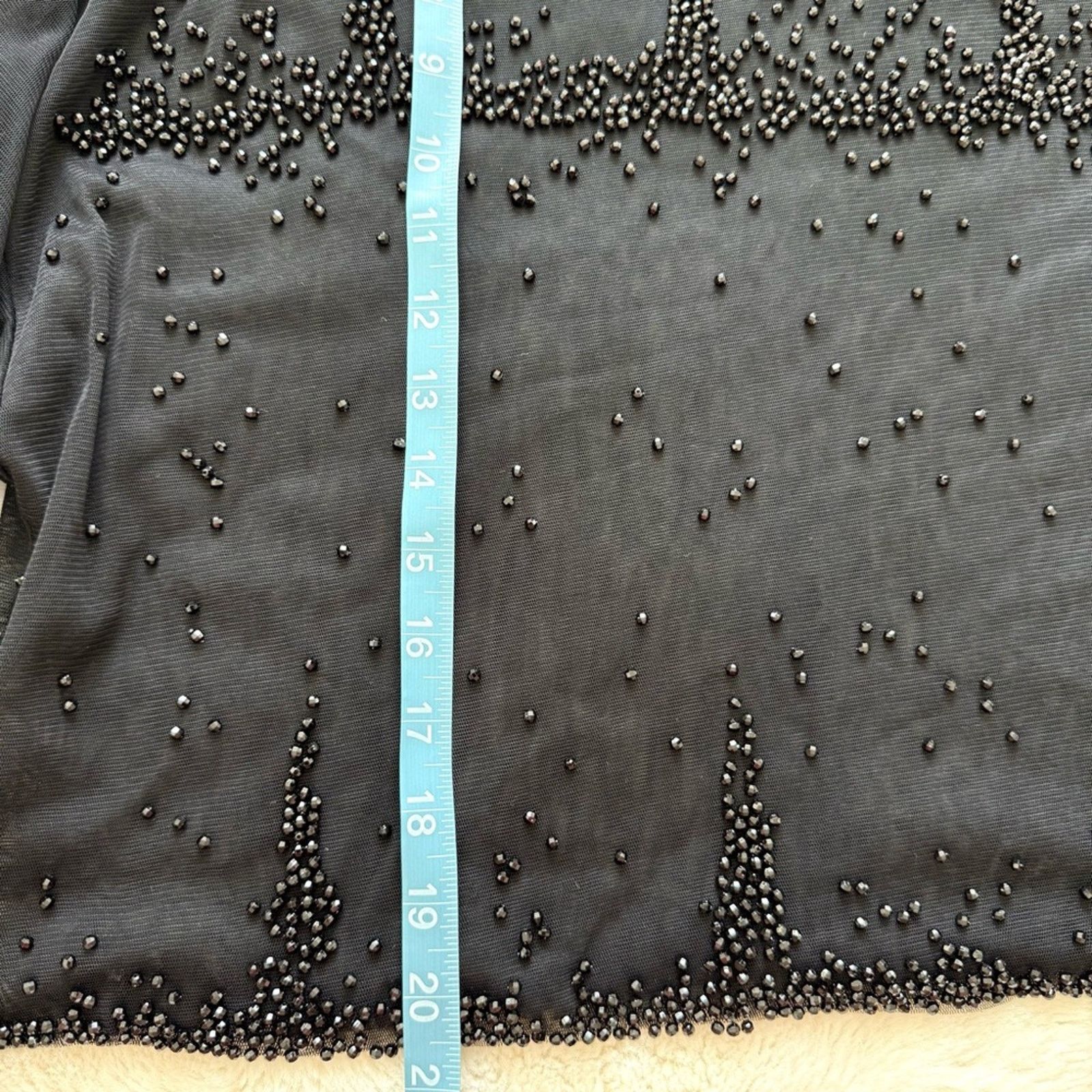 Other Women sheer evening blouse with crystals size L/Xl Size L / US 10 / IT 46 - 5 Thumbnail