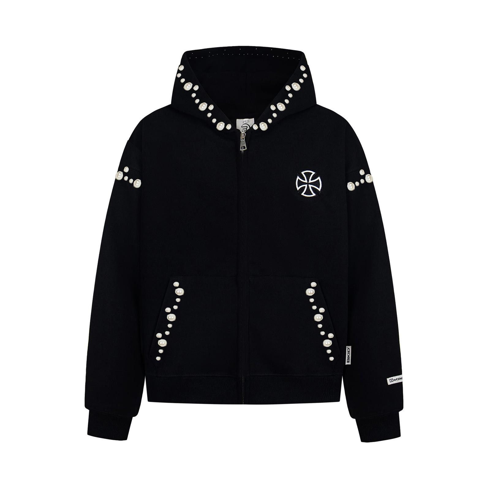 [正規品]named collective pullover hoodie Malfunction Bunny Zip Hoodie Grey Marl Detachable Ears
