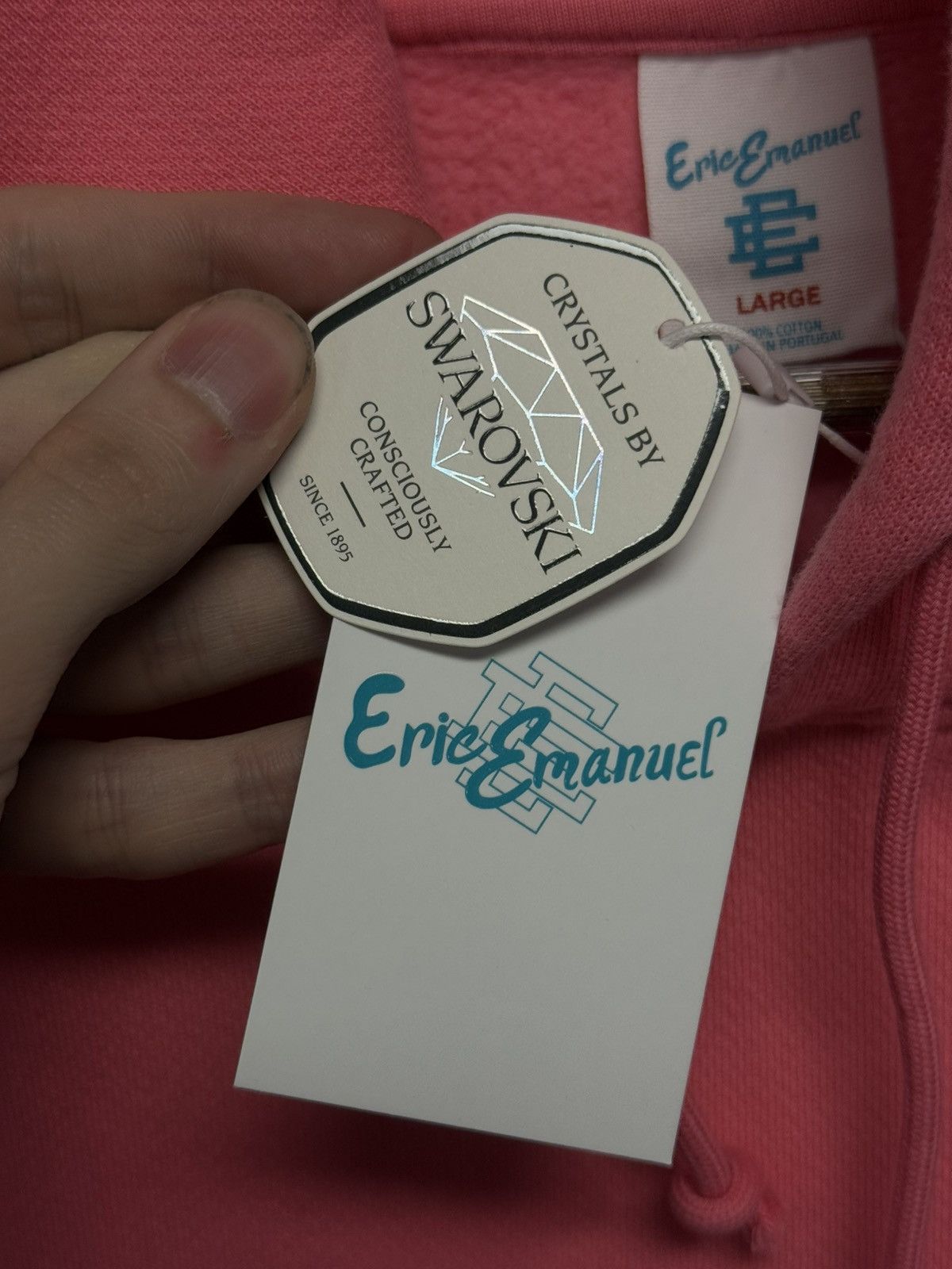 Eric Emanuel × Swarovski Eric Emanuel x Swarovski Crystals Size L Pink (NEW) Size US L / EU 52-54 / 3 - 11 Thumbnail