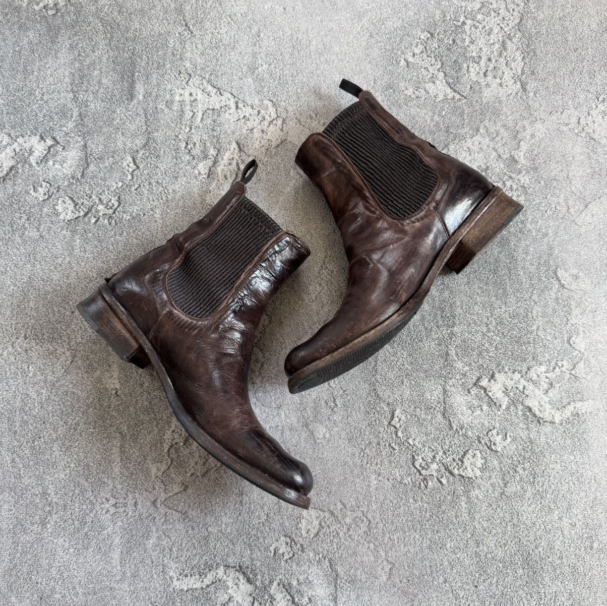 Shoto Shoto 41size brown leather Chelsea boost distressed style Size US 8 / EU 41 - 11 Thumbnail