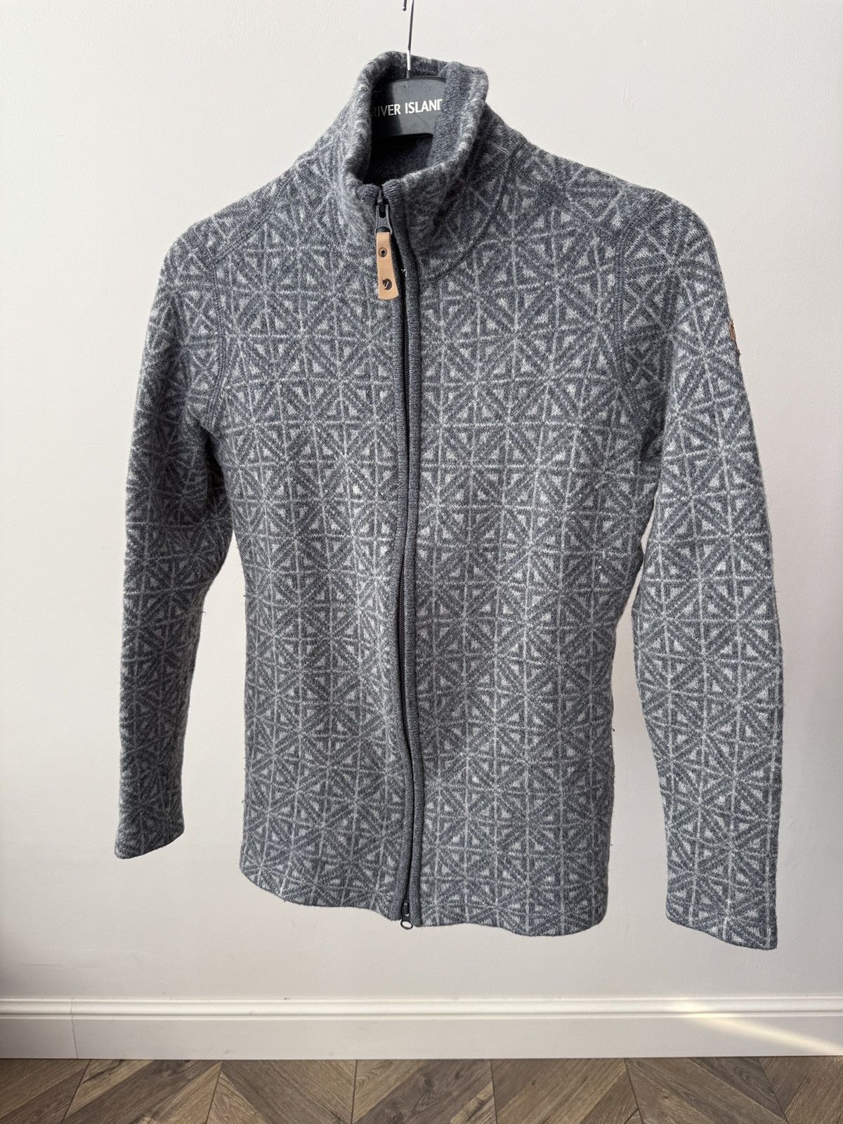 Fjallraven Vintage Fjällräven Övik Frost Women’s Wool Fleece Jacket Size M / US 6-8 / IT 42-44 - 1 Thumbnail