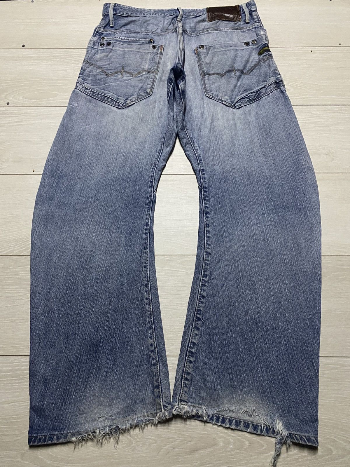 Edwin Edwin E Function Grunge Distressed Twist leg Baggy Jeans Size US 34 / EU 50 - 2 Thumbnail