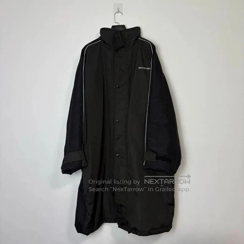 Balenciaga Balenciaga Logo Long Parka Coat. Size US S / EU 44-46 / 1 - 1 Thumbnail