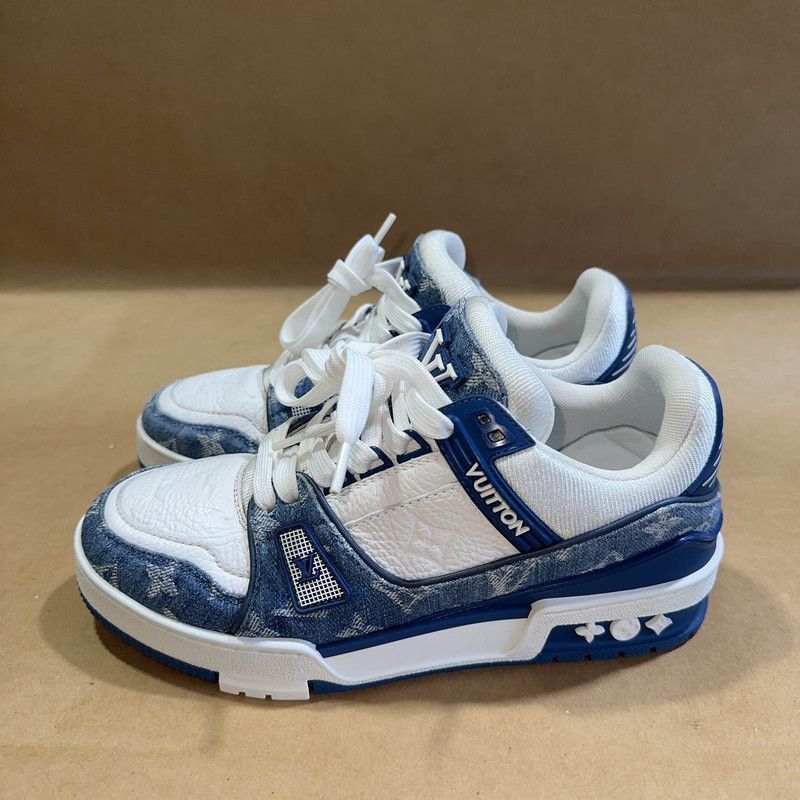 Louis Vuitton Louis Vuitton Denim Low-Top Fashion Sneakers -2508 Size US 6.5 / EU 39-40 - 1 Thumbnail