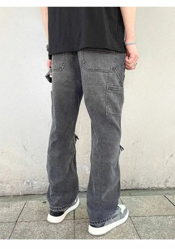 VIBE damaged ripped paint jeans Size US 32 / EU 48 - 4 Thumbnail