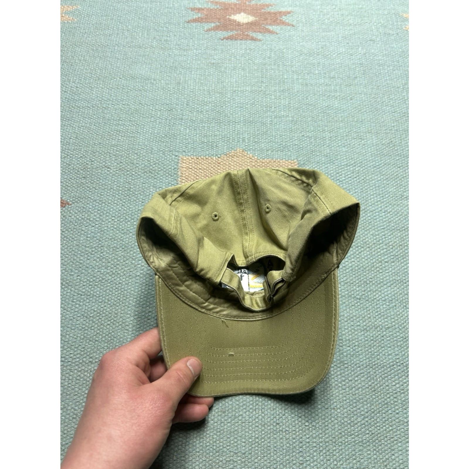 Vintage VINTAGE Unbranded Baseball Cap Strapback Hat Bar Harbor Maine Lighthouse Embroidered Beige Tan Adjustable Mens Size ONE SIZE - 4 Thumbnail