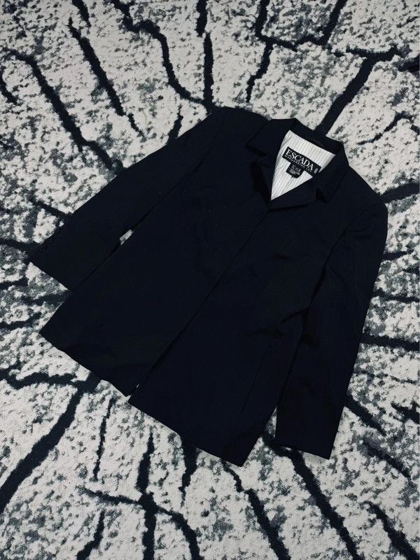 Escada Escada jacket black wool silk 40 Size S / US 4 / IT 40 - 2 Thumbnail