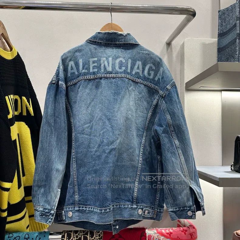 Balenciaga Balenciaga Blue wash denim jacket Size US S / EU 44-46 / 1 - 2 Thumbnail
