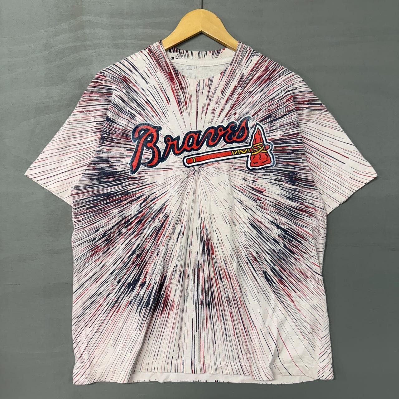 Vintage RARE Vintage Atlanta Braves Explosion MLB Shirt Large Size US L / EU 52-54 / 3 - 1 Thumbnail