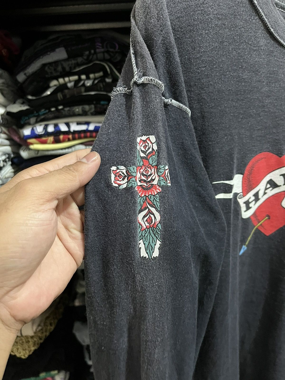 Ed Hardy × Hard Tail × True Religion Hard tail dragon cross tatto Size US M / EU 48-50 / 2 - 6 Thumbnail