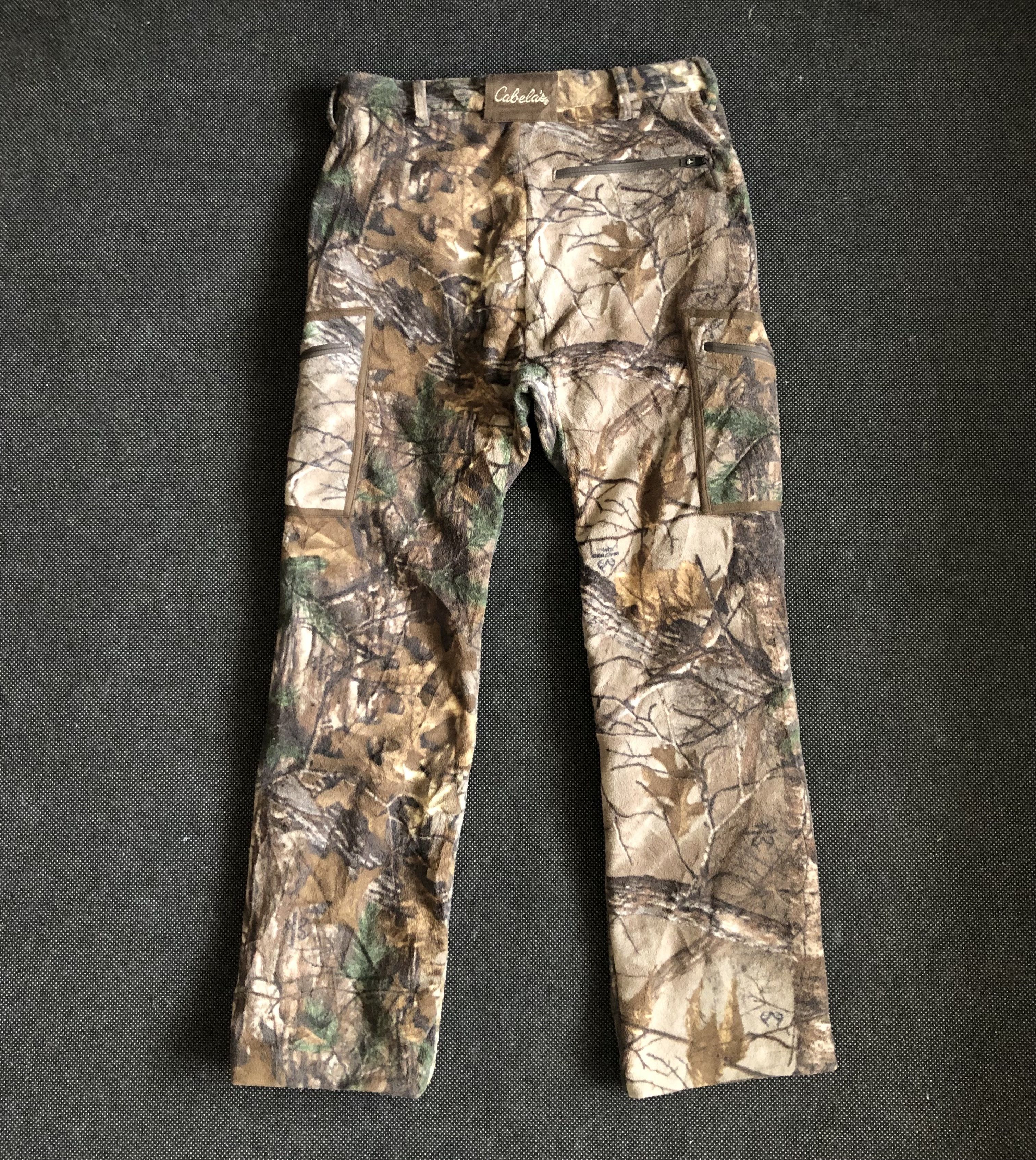 Cabelas × Realtree CABELA’S REAL TREE HUNTING FLEECE CARGO PANTS Size US 35 - 11 Thumbnail