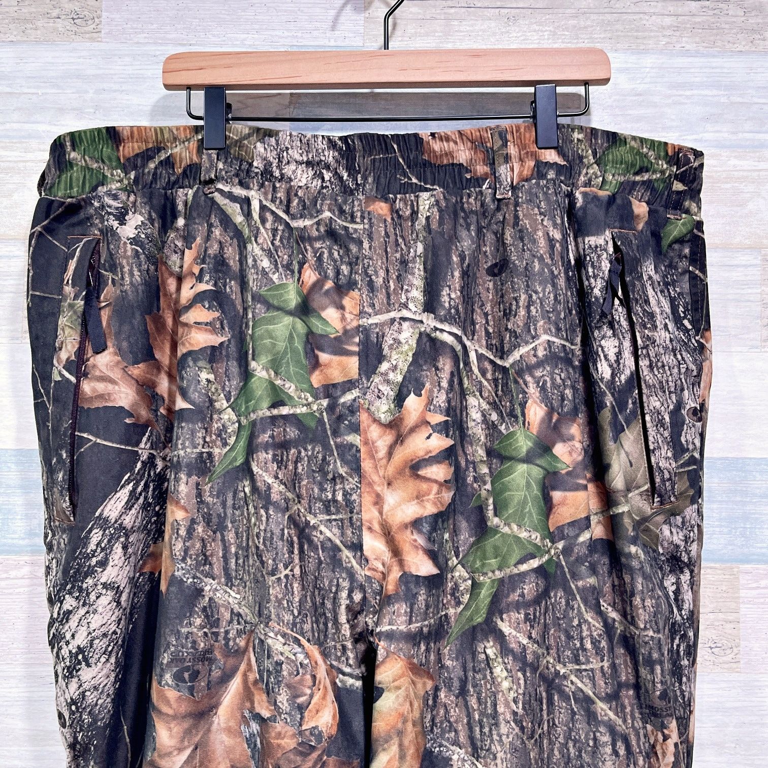 Cabelas Cabelas Mossy Oak Break Up Suede Hunting Pants Camo 3XLT Size US 42 / EU 58 - 2 Thumbnail