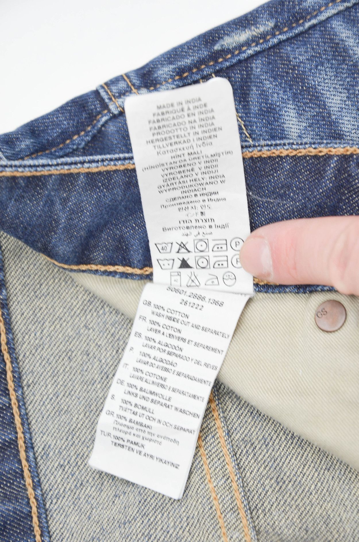 G-Star G-STAR RAW 3301 Slim Straight Fit Raw Denim Jeans W30 Size US 30 / EU 46 - 8 Thumbnail