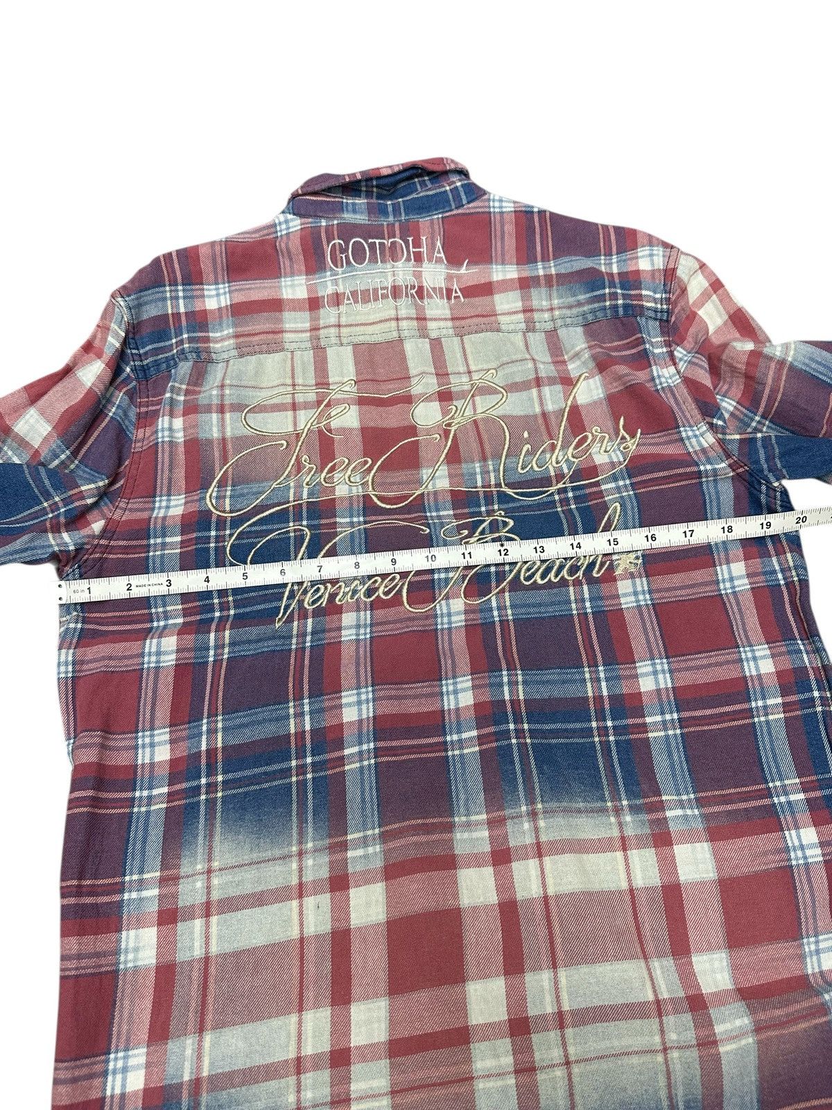 20471120 2000s GOTCHA POEM TARTAN JUNYA CDG STYLE SHIRT BUTTON Size US M / EU 48-50 / 2 - 9 Thumbnail