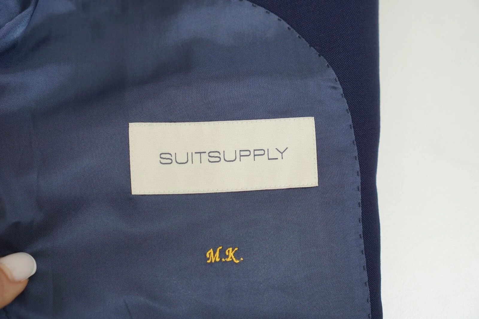 Suitsupply Men Suitsupply Blazer La Spalla Blue Wool Huddersfield US42 Size 42R - 5 Thumbnail