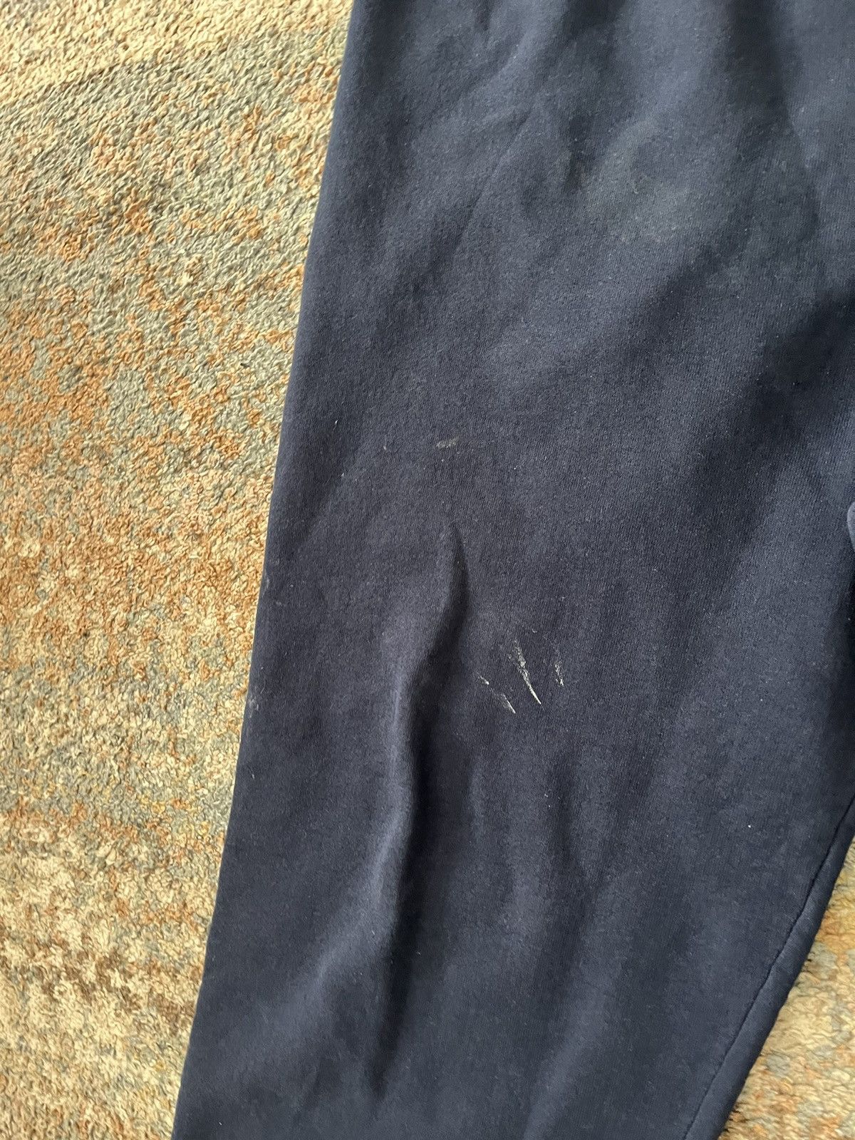 Jerzees × Vintage VTG Y2K JERZEES Police Sweatpants 2XL Navy Distressed Size US 38 / EU 54 - 3 Thumbnail