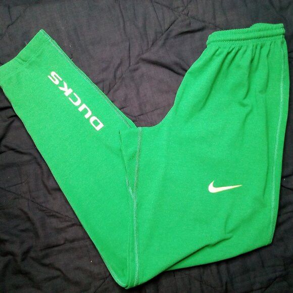 NCAA × Nike × Vintage Vintage Y2K Nike Oregon Ducks Sweat Pants Joggers Trainers Size US 28 / EU 44 - 1 Thumbnail