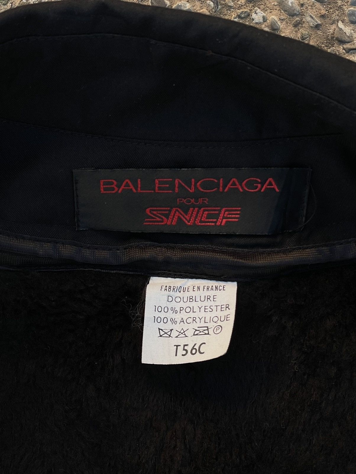 Balenciaga ARCHIVAL Balenciaga pour SNCF Designer Uniform Trench Coat Size US XL / EU 56 / 4 - 6 Thumbnail