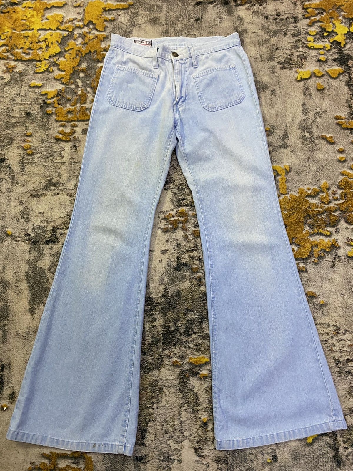Edwin × If Six Was Nine × Vintage Vintage 70s Edwin Flared Denim Size US 29 - 1 Thumbnail