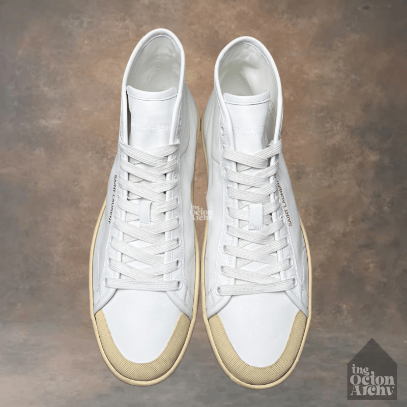Saint Laurent Paris Saint Laurent SL/39 Mid Top Sneaker 'White' Size US 11 / EU 44 - 5 Thumbnail