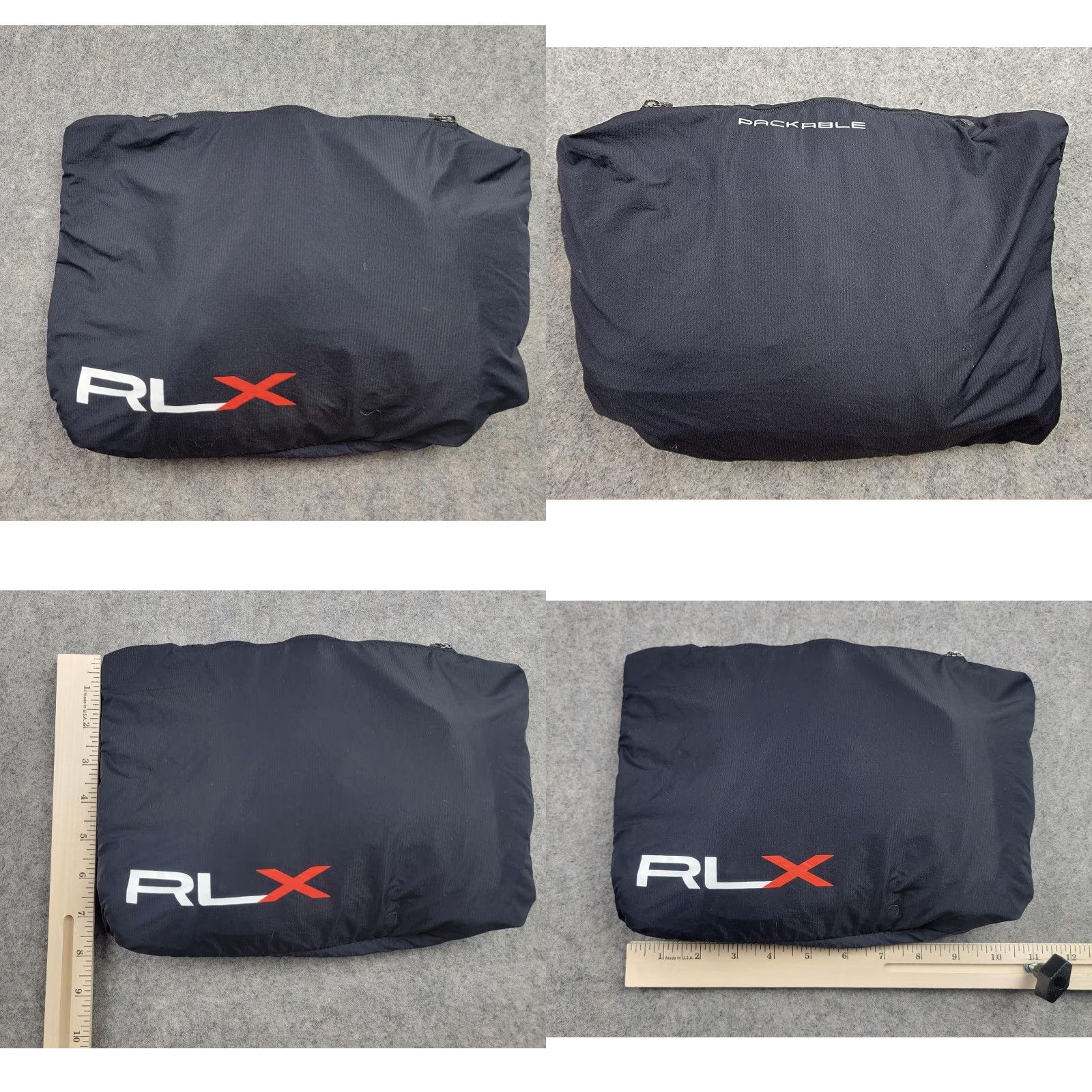 Polo Ralph Lauren RLX Ralph Lauren Jacket Mens XL Black Packable Windbreaker Full Zip Golf Nylon Coat Size US XL / EU 56 / 4 - 9 Thumbnail