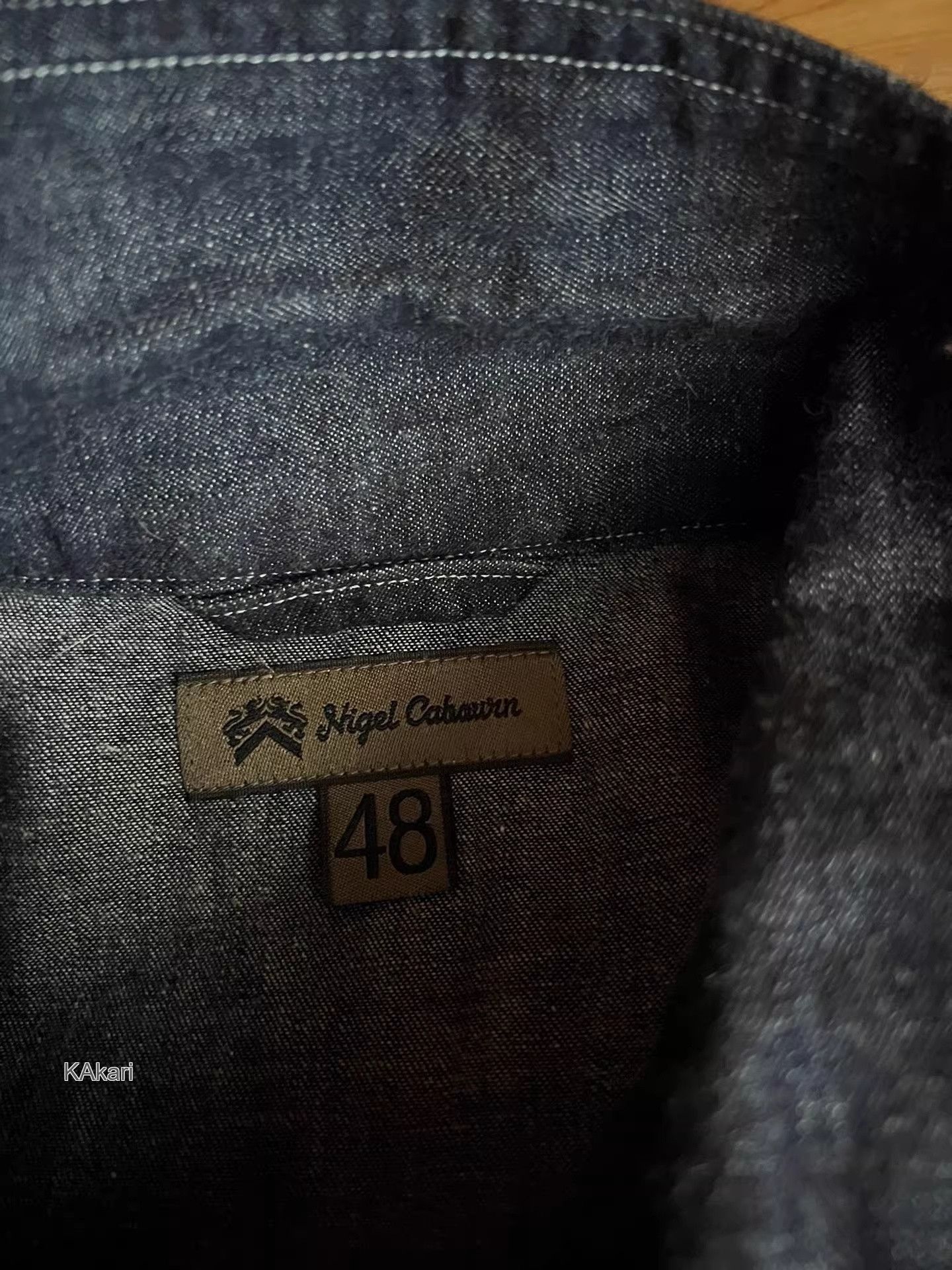 Nigel Cabourn Nigel Cabourn Denim Patchwork Short Shirt Size US M / EU 48-50 / 2 - 8 Thumbnail