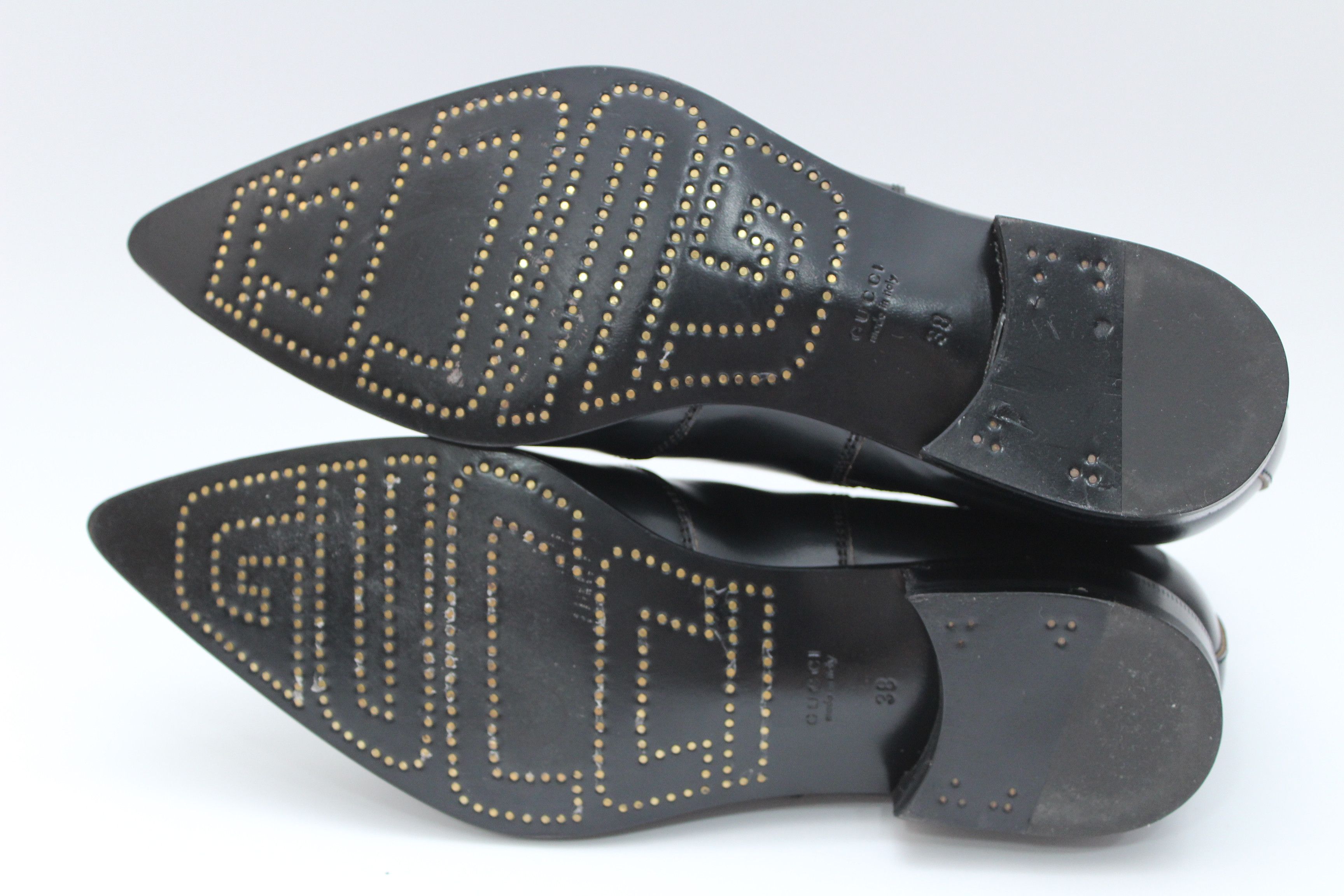 Gucci Gucci Buckled Leather Ankle Boots Womens Sz 38 Made In Italy Size US 8 / IT 38 - 14 Thumbnail