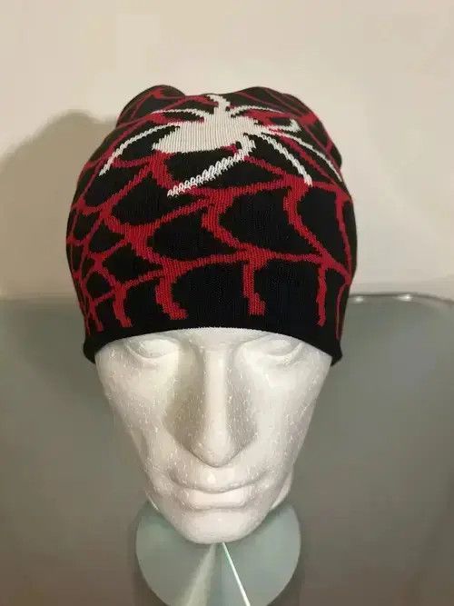Other Y2K Spiderweb beanie (black red) Size ONE SIZE - 2 Thumbnail
