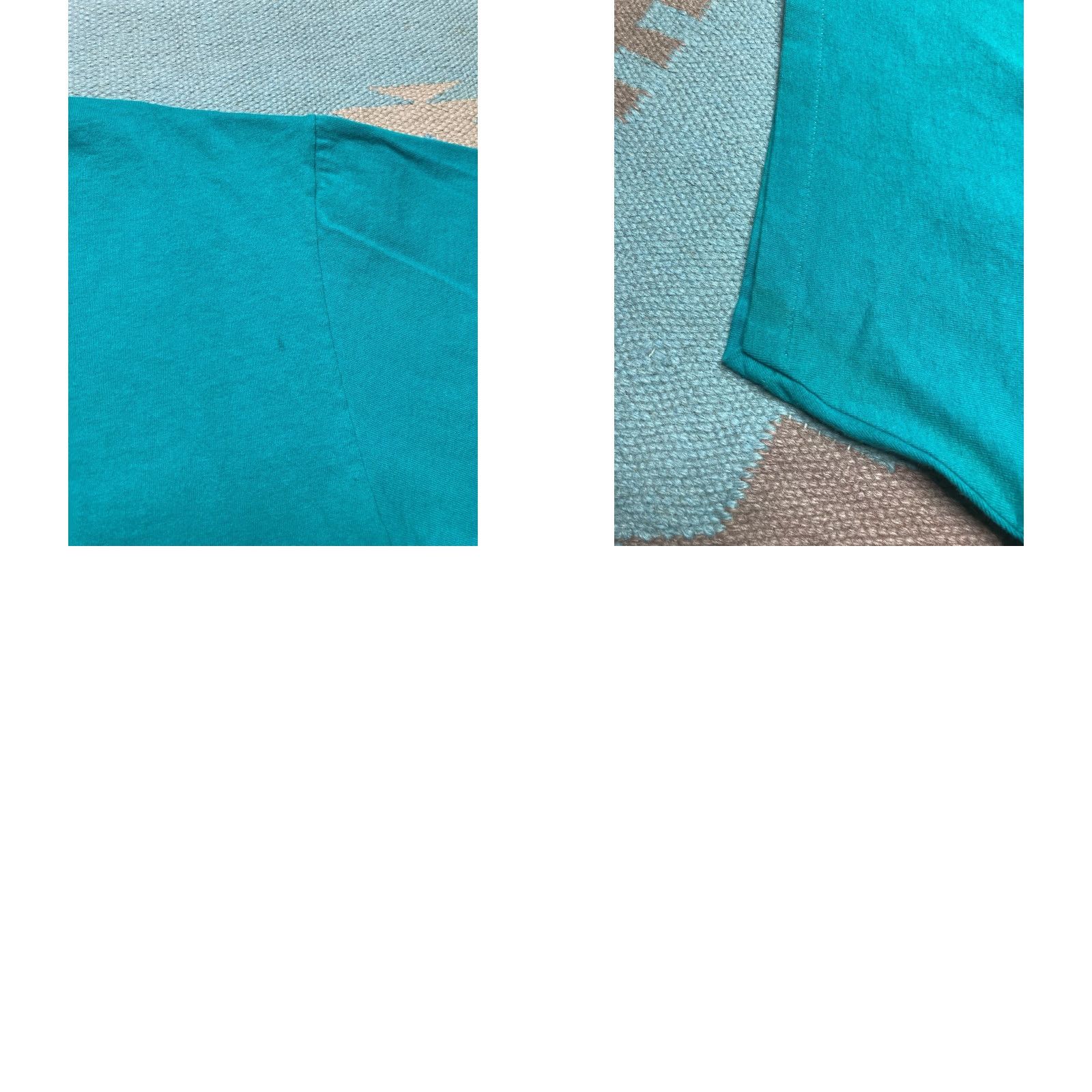 Vintage VINTAGE Beach T-Shirt 90s Waikiki Beach Hawaii Ocean Palm Tree Dolphin Large Mens Teal Size US L / EU 52-54 / 3 - 8 Thumbnail