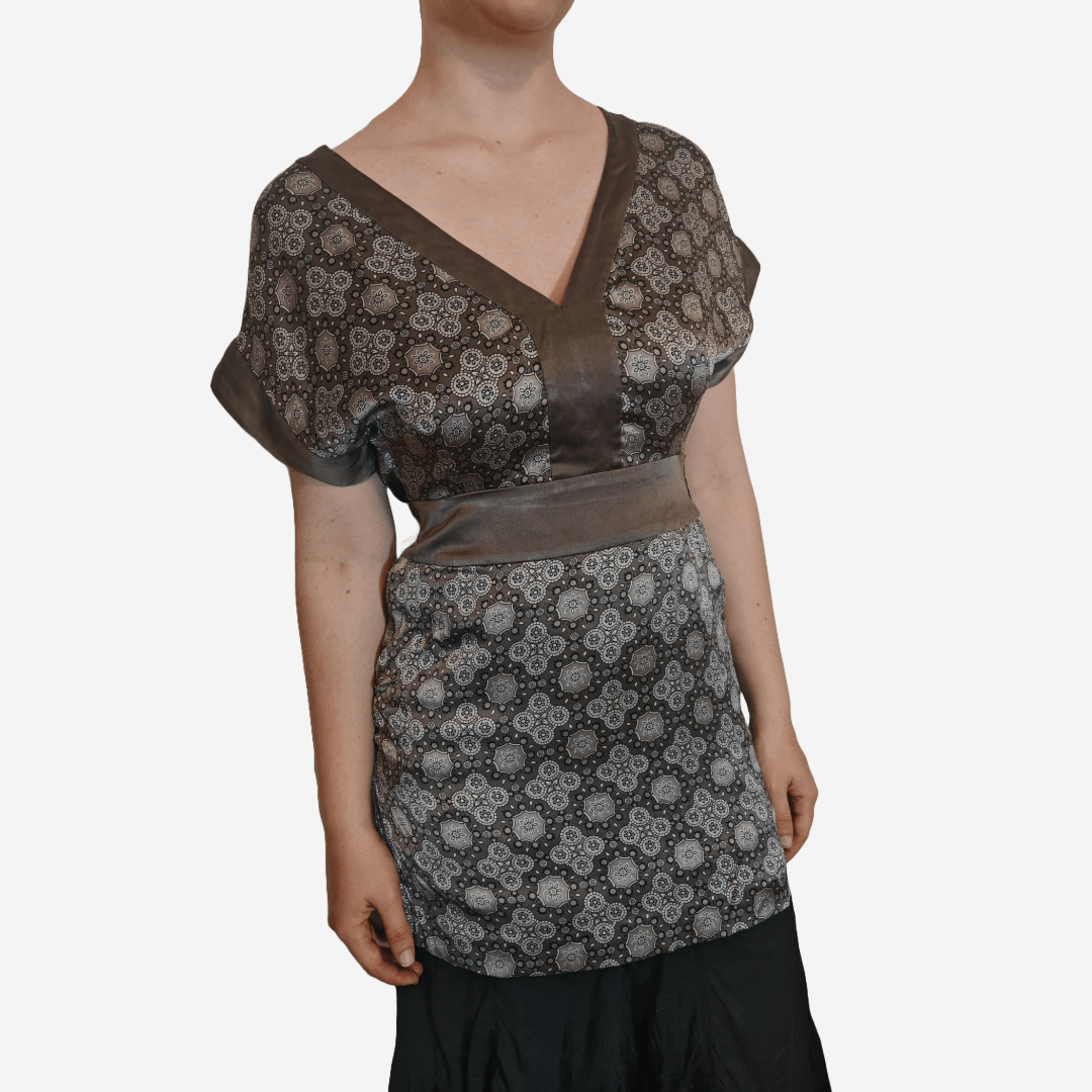 Ted Baker VTG Geometric Print Silk Ted Baker Mini Dress Tunic Size M / US 6-8 / IT 42-44 - 1 Thumbnail