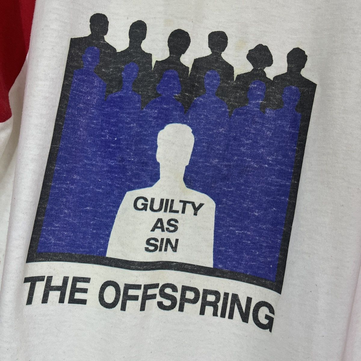 Band Tees Vtg 90s The Offspring Guilty As Sin Folsom Prison Concert Size US M / EU 48-50 / 2 - 11 Thumbnail