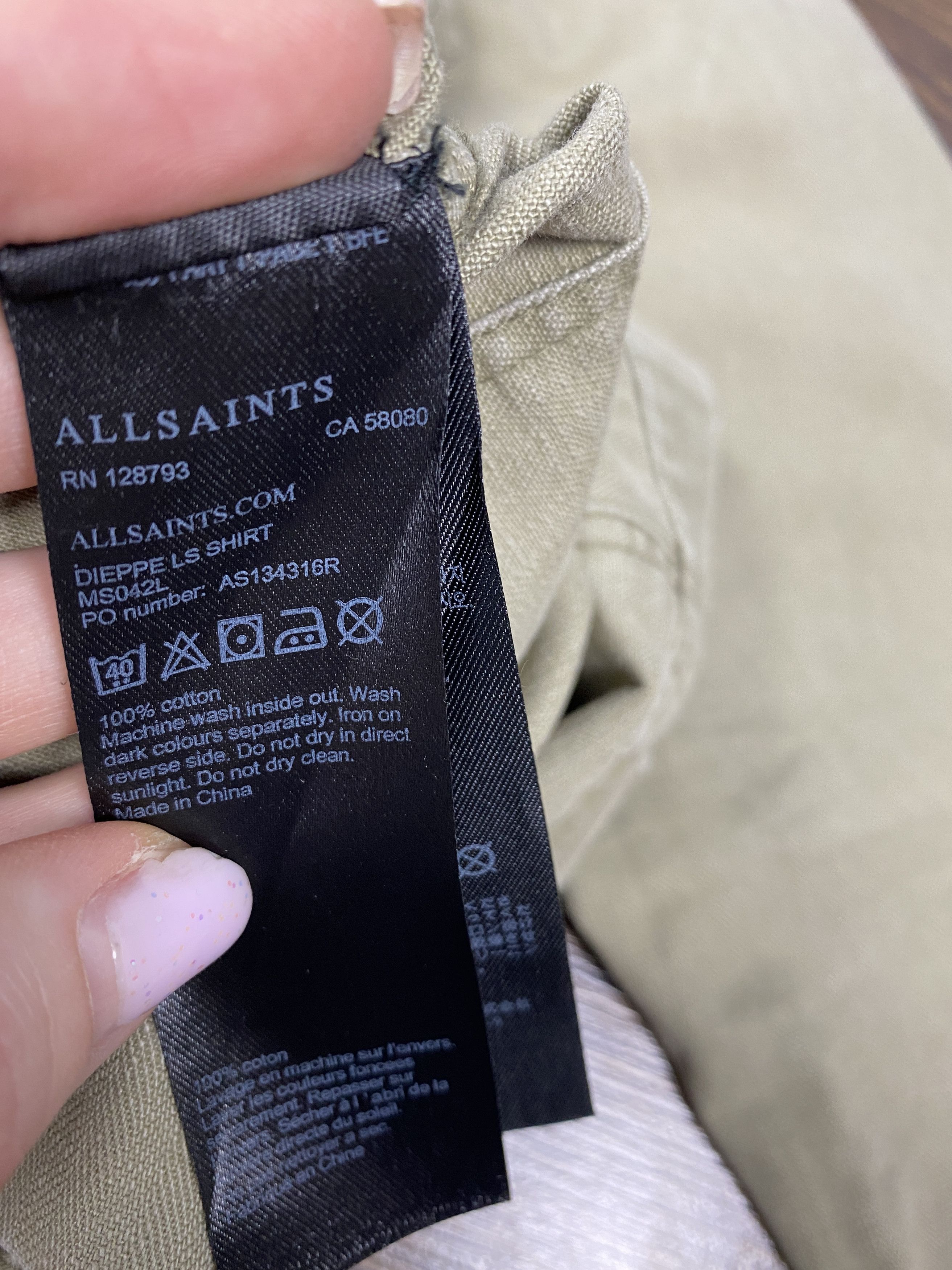 Allsaints Allsaints Dieppe LS Shirt Overshirt Jacket Size US S / EU 44-46 / 1 - 5 Thumbnail