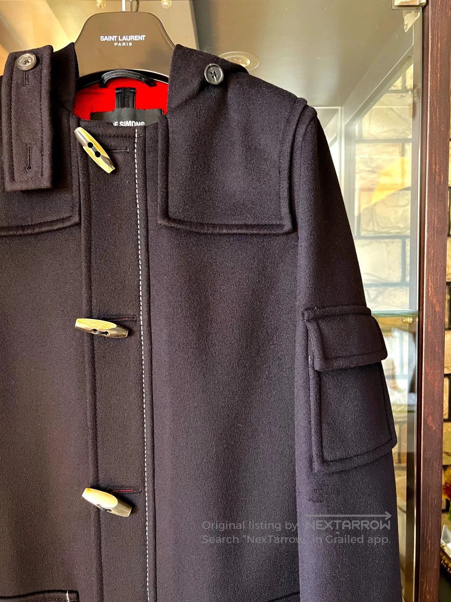 Raf Simons raf simons black hooded toggle coat. Size US M / EU 48-50 / 2 - 2 Thumbnail