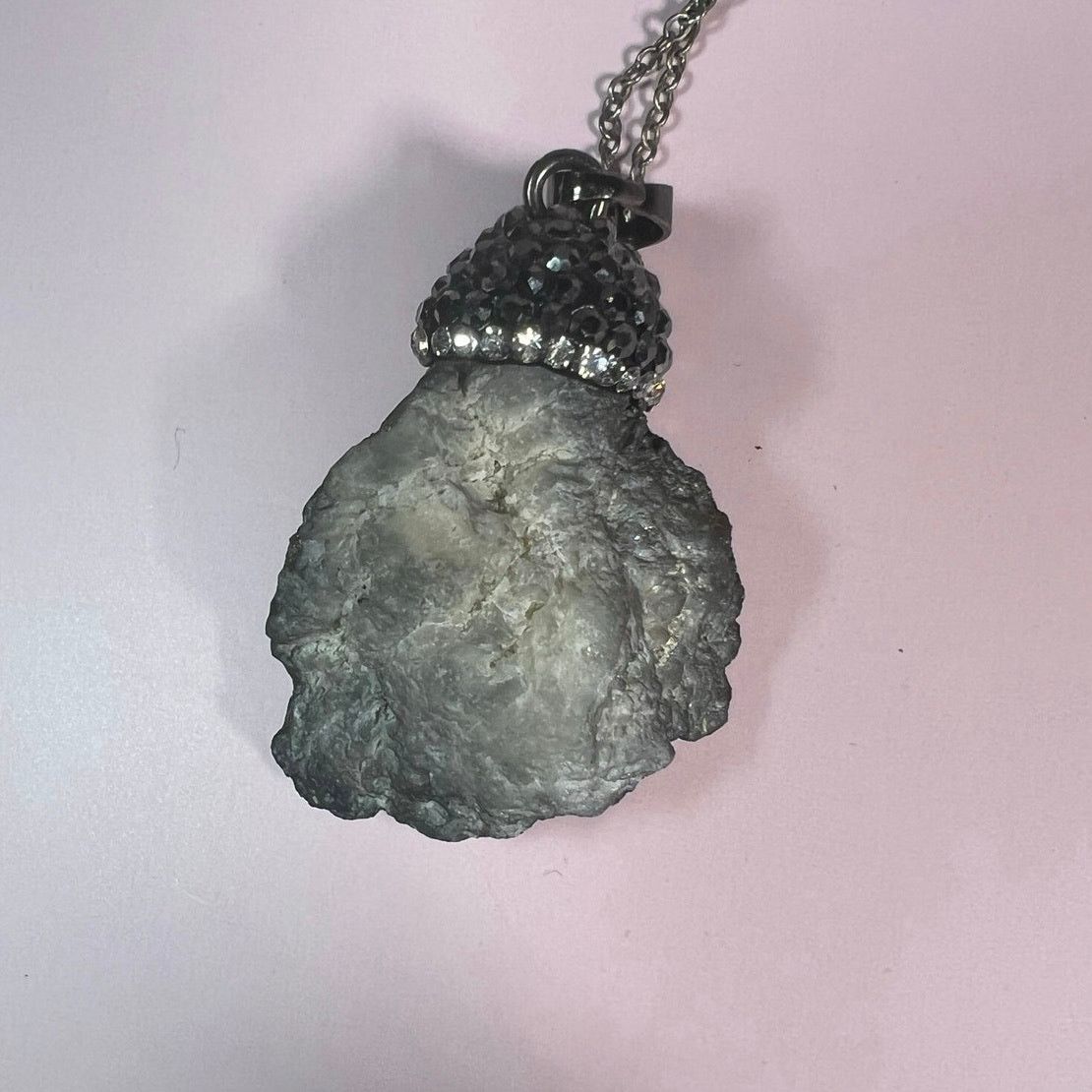 Handmade Druzy quartz necklace Size ONE SIZE - 3 Thumbnail